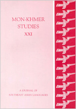 The Mon-Khmer Studies Journal Volumn 21